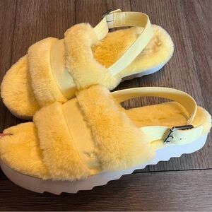 Koolaburra ugg yellow sling back slides